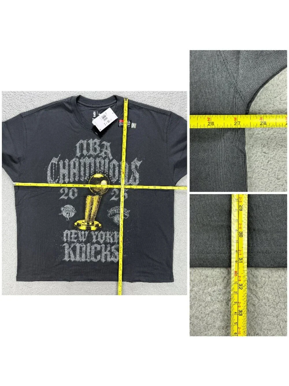 New York Knicks T Shirt Mens XXL NBA Champions Locker Room On Court Crystal Nike
